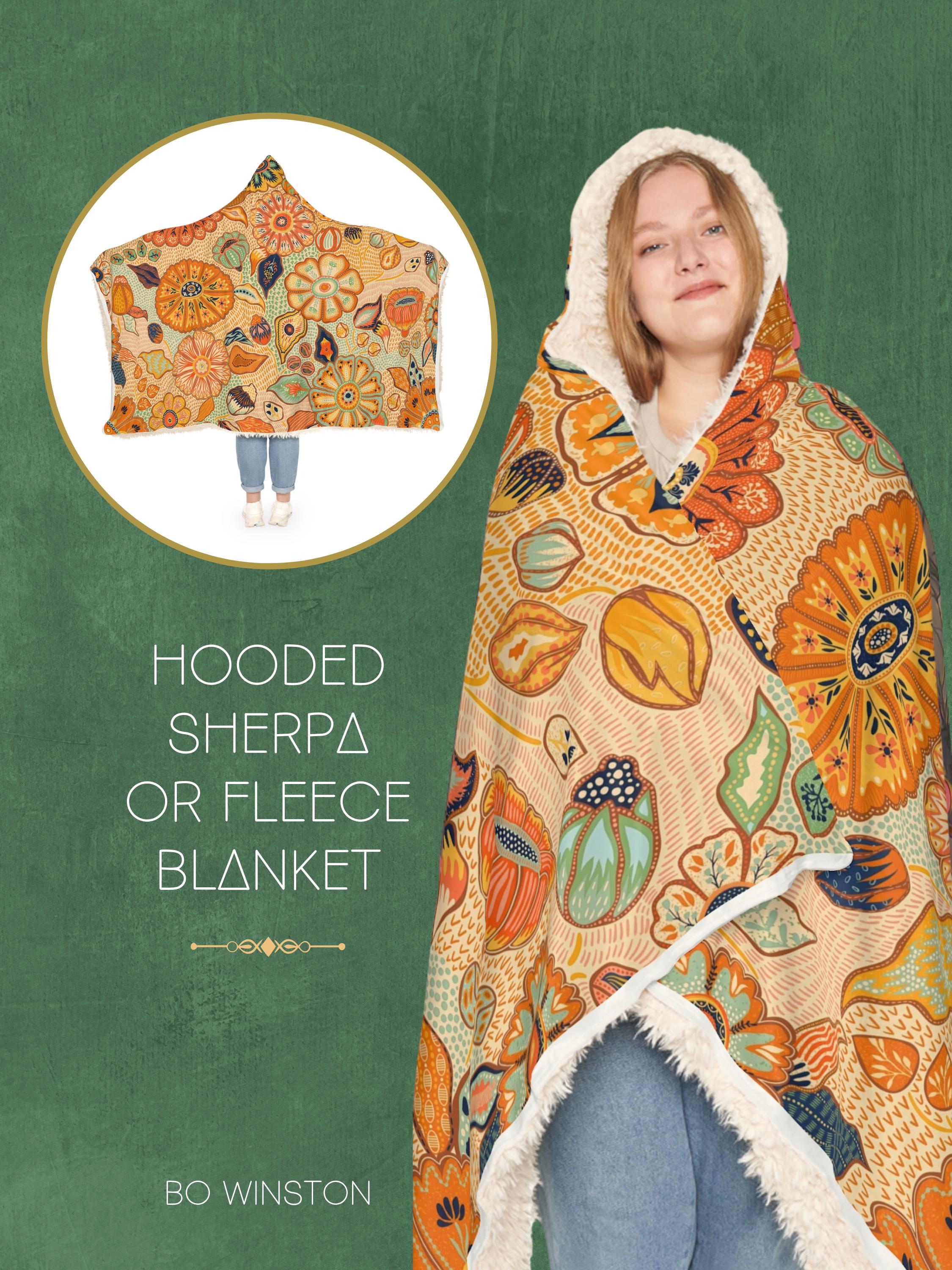 Sherpa Fleece Blanket Hoodie