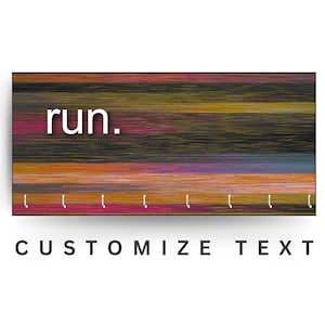 Race Medal Holder/Race Medal Hanger/Race Medal Display/Running Medal/Race Bib/Gift for Runner/Wood Medal Holder/CUSTOMIZATION/Sports/Ribbon