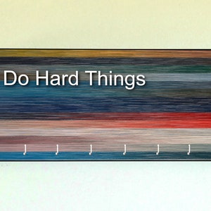 Race Medal Holder/Race Medal Hanger/Race Medal Display/Medal Rack/Do Hard Things/Gift for Runner/Wood Medal Holder/CUSTOMIZATION/Sports/Swim