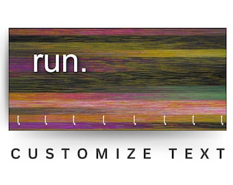 Custom Race Medal Holder: 20 Colors, Wood Medal Display Hanger for Runner