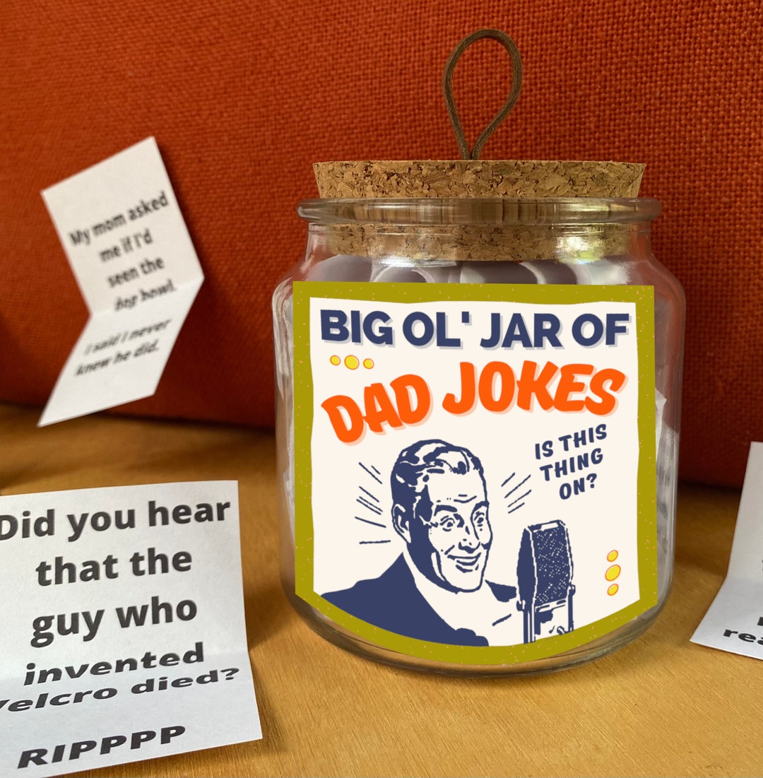 Dad Joke Gift/jar of Dad Jokes/emergency Dad Jokes/75 Dad Jokes/clean