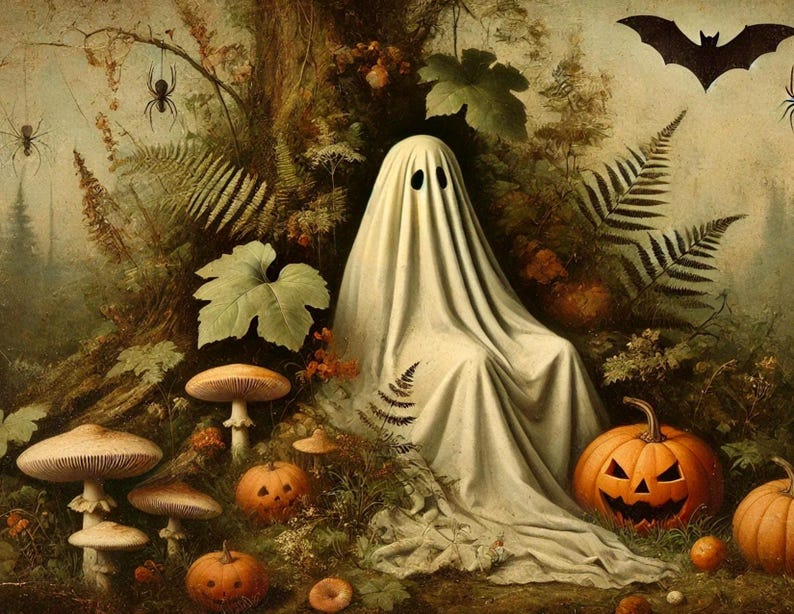 Halloween Card Set: Spooky Witch, Ghost, and Black Cat Designs image 10