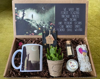 Faerie Candle MAGIC GIFT BOX CARE PACKAGE Sage Smudge Nature Love Succulent Witchy Woman Coffee Mug Wiccan Moon Goddess Gift for Witch Coven Sister Pagan Faerie Candle MAGIC GIFT BOX CARE PACKAGE Sage Smudge Nature Love Succulent Witchy Woman Coffee Mug Wiccan Moon Goddess Gift for Witch Coven Sister Pagan