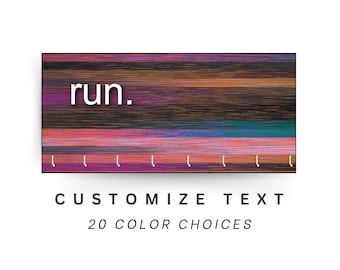 Custom Race Medal Holder: 20 Colors, Wood Medal Display Hanger for Runner