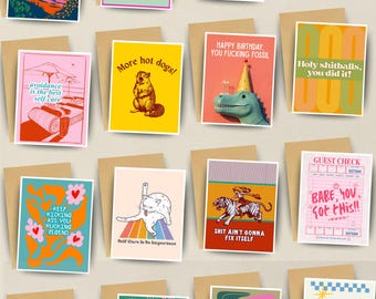 Humorous Note Cards for All Occasions: 75 Unique, Funny, Witty, Sarcastic, Thank You Stationery