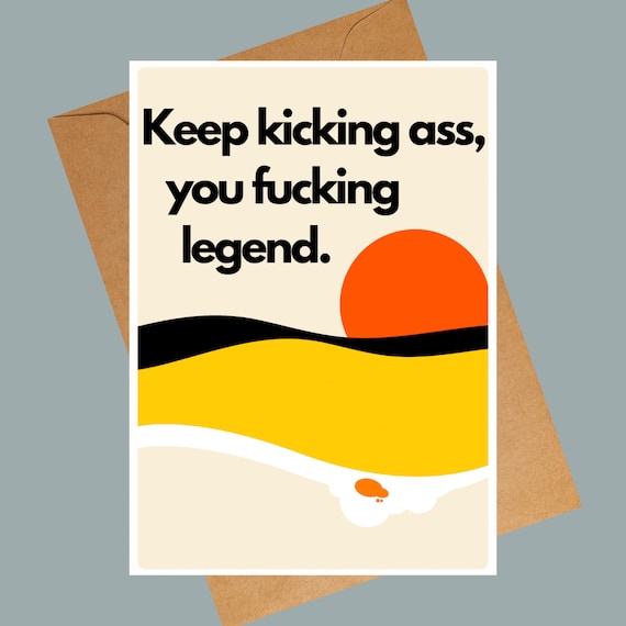 Funny Friendship Card Set: Hilarious Blank Notecards with Kraft Envelopes