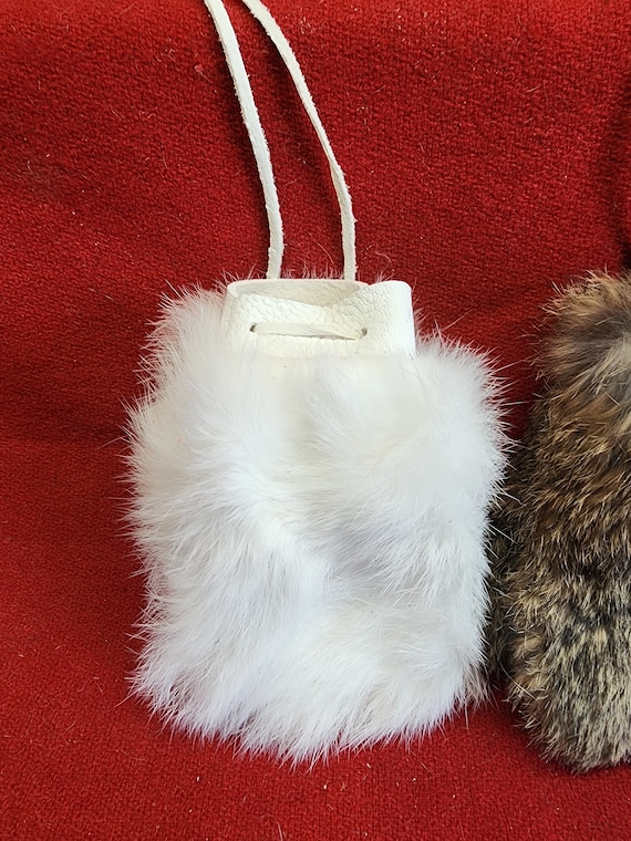 Rabbit Pouch, Medium Rabbit Fur Marble Bag 4*6 C6-491 - Etsy