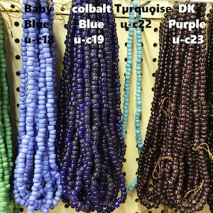 GLASS CROW BEADS 9 mm You pick you&#39;r color/100 beads per strand + or - u-c1-c7