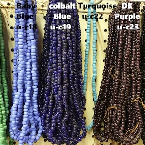 GLASS CROW BEADS 9 mm You pick you'r color/100 beads per strand + or - u-c1-c7