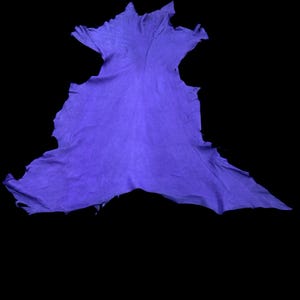 Deerskin / deer leather / Buckskin hide / purple color / C12 - Pic 3