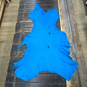 Deerskin Buckskin Hide Turquoise Color Nice Grain! C12-pic1