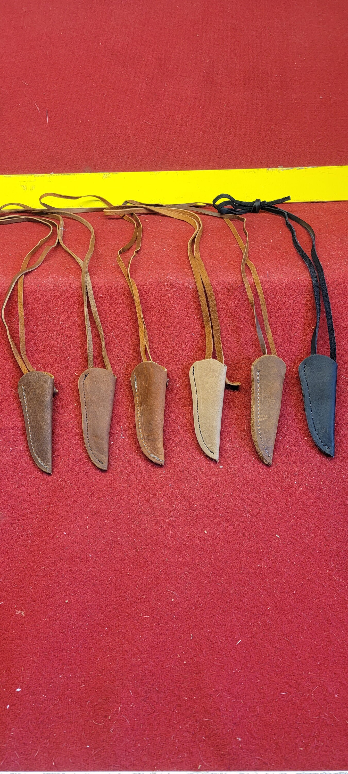 Leather Knife Sheath, oil tan sheath,4 in neck knife sheath B-54