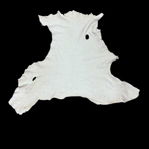 Deerskin/deer leather / Buckskin hide/smoke color NOT WHITE / C 12-pic6