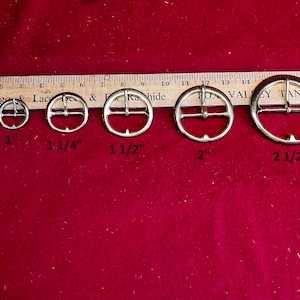 Solid Brass -Shiloh Round Buckle - Solid Brass - 6 sizes to choose from