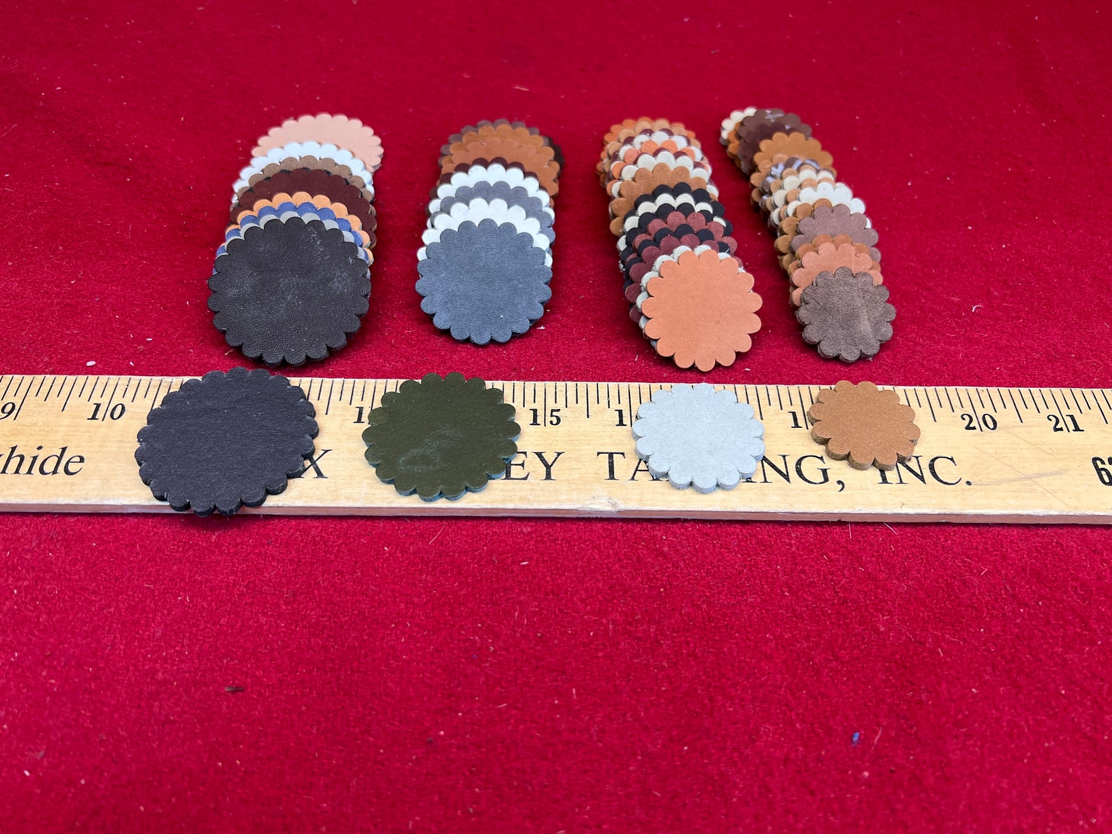 Leather Rosettes Concho's Natural Colorsc1 Etsy