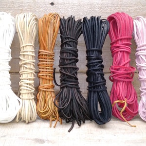 Latigo Leather Boot / Shoe Lace 1/8" X 6'-10 pack bundle G5