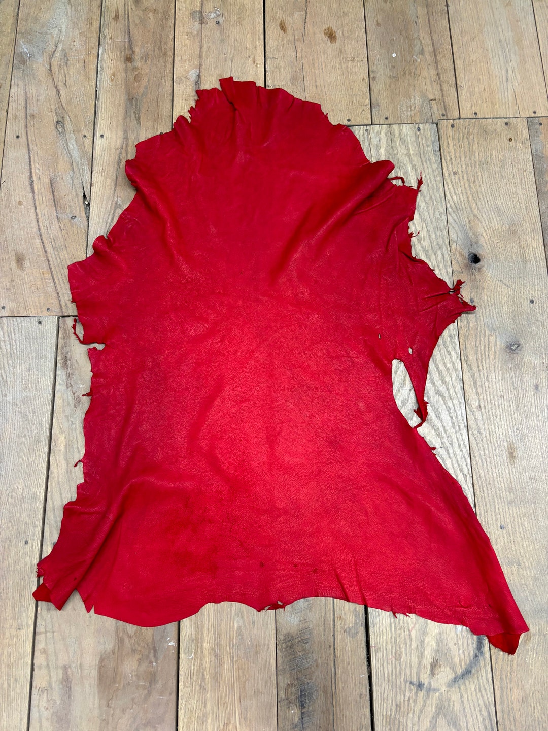 Deerskin/deer Leather / Buckskin Hide / Red Color / C11 Pic 307 - Etsy