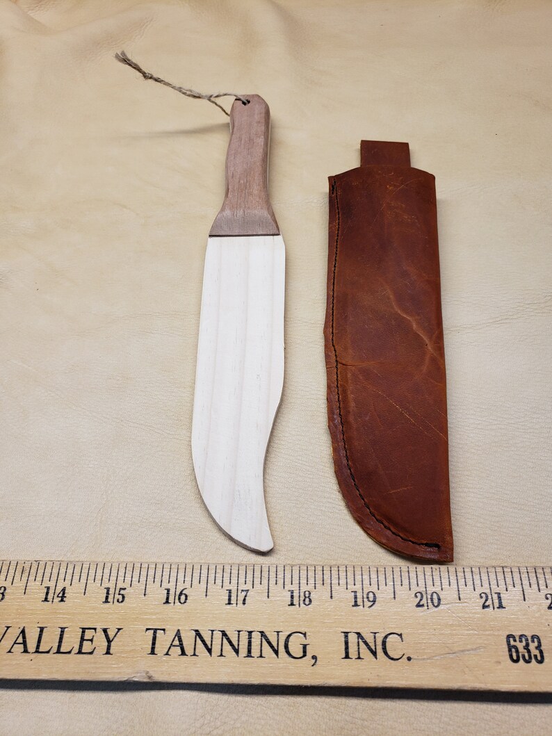 Kids Toy Bowie Knife With Leather Sheath Kids Toy Etsy