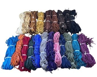 Deerskin Lace 1/8&quot; x 3&#39;, 50 laces per bundle- F1