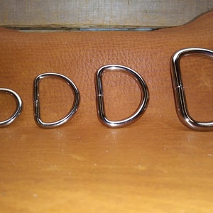 D Rings Nickel Plated Stainless Steel (Pack Of 5)