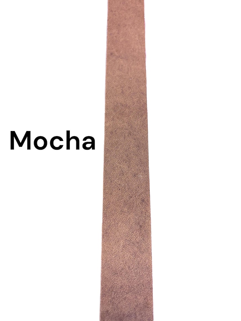 Full Grain Leather Strip/Straps 1~1 1/4~1 1/2~1 7/8~2 1/2~3 inches wide 6 ft long A-101 image 4