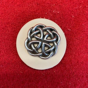 Round Celtic Filigree Concho- Antique Silver Finish 1 1/4&quot;