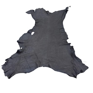 Deerskin/deer leather / Buckskin hide / Dark Brown color / C-12 Pic-24