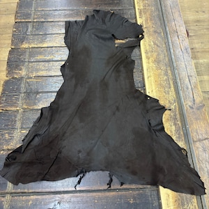 Deerskin/deer leather / Buckskin hide / Dark Brown color / C-11 Pic-300