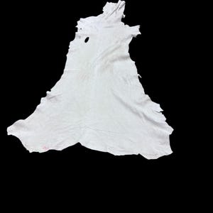 Deerskin/deer leather / Buckskin hide/smoke color NOT WHITE / C 12-pic1