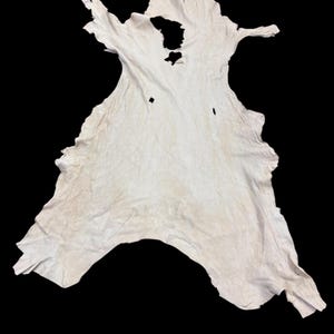 Deerskin/deer leather / Buckskin hide/smoke color NOT WHITE / C 12-pic34