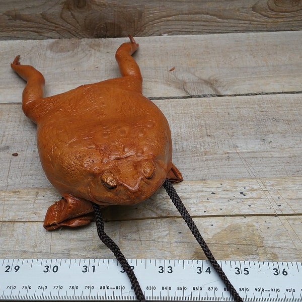 Real leather Frog/Toad purse coin bags / tanned frog bag  C6-200-201