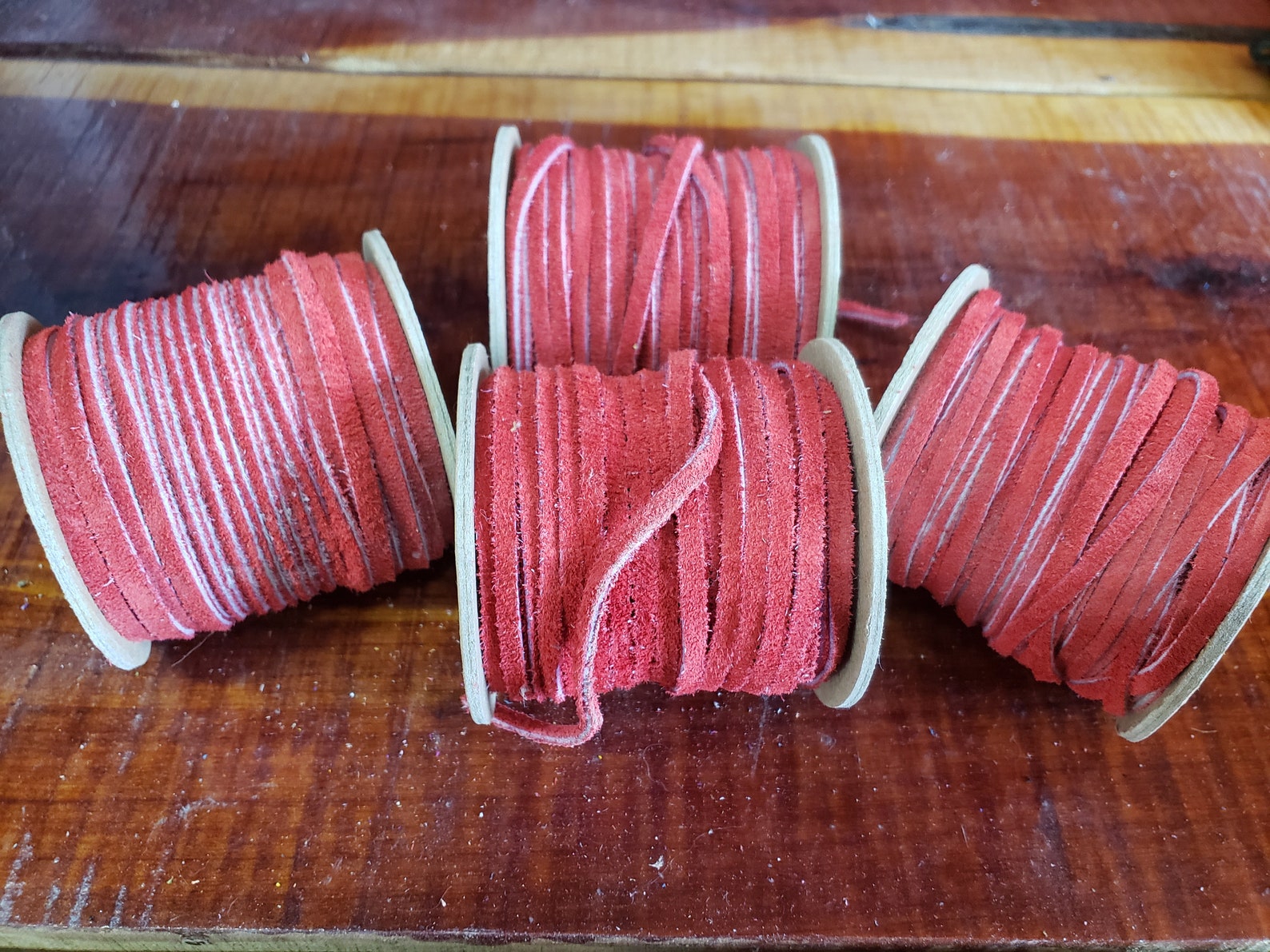 Cow Suede Leather Lace 1/8 In. Leather Spool of Lace 50 Ft Etsy