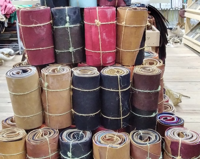 Cowhide Bulk Bundle / Roll of Top Grain medium Temper Etsy