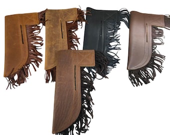 Leather Blackfoot Knife Sheath, cowhide knife sheath 2 colors B-58