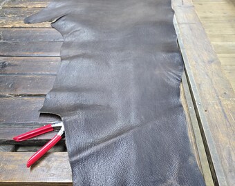 Buffalo, pull up oil tan buffalo leather ,Charcoal color 17 sq ft 08-114