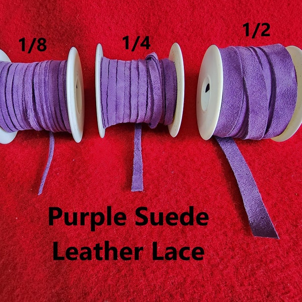 Suede Lace, 3 colors and 3 sizes  Bracelet Cord/Necklace E-12