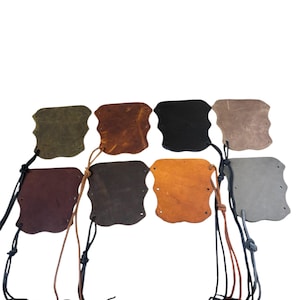 Leather Arm Guards / Double / Natural colors and Bright Colors / 3 Sizes