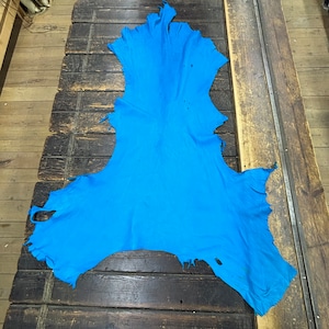 Deerskin Buckskin Hide Turquoise Color Nice Grain! C12-pic4