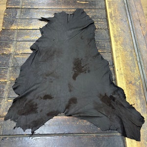 Deerskin/deer leather / Buckskin hide / Dark Brown color / C-12 Pic-17