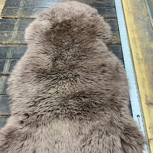 Rose Gold colored sheep skin shearing / nice fluffy hides Shelf6-944