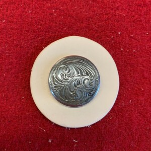 Laramie Concho - Antique Silver Plated 1&quot;