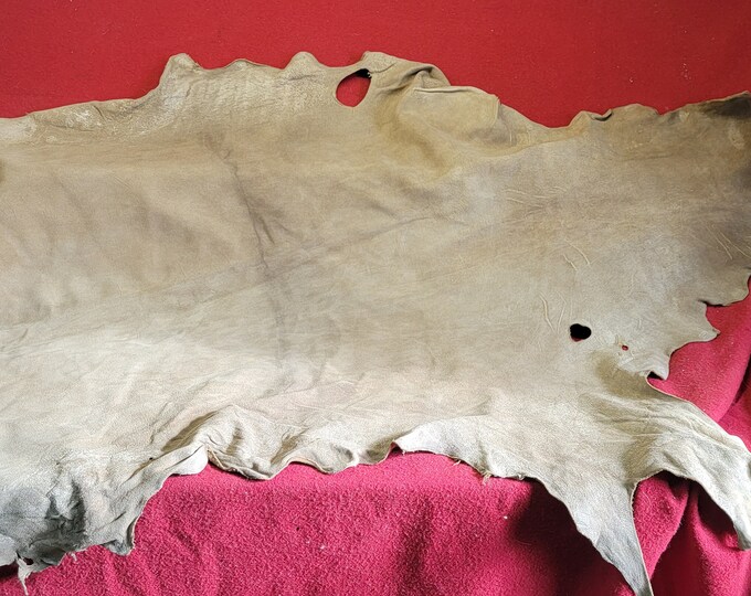 Brain Tan Deer Skin 14 Sq. Ft. Brain Tan Dark Smoked Brain Etsy