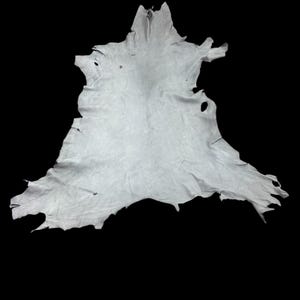 Deerskin / deer leather / Buckskin hide /grey color / C-11 Pic-301