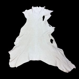 Deerskin/deer leather / Buckskin hide/smoke color NOT WHITE / C 12-pic18