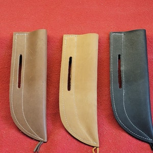 Leather Cheyenne Knife Sheath, cowhide knife sheath 2 colors B-58