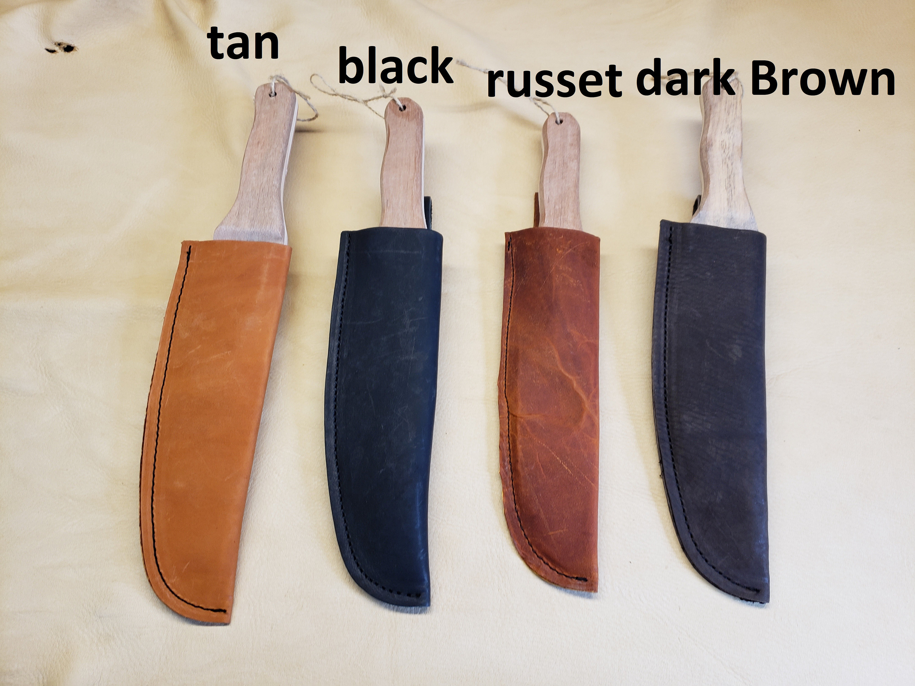 Toy Wood Bowie Knife With Leather Sheath Kids Toy - Etsy