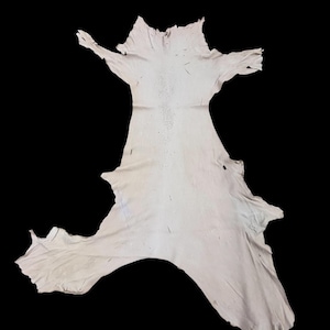 Deerskin/deer leather / Buckskin hide/smoke color / C 11-Pic320