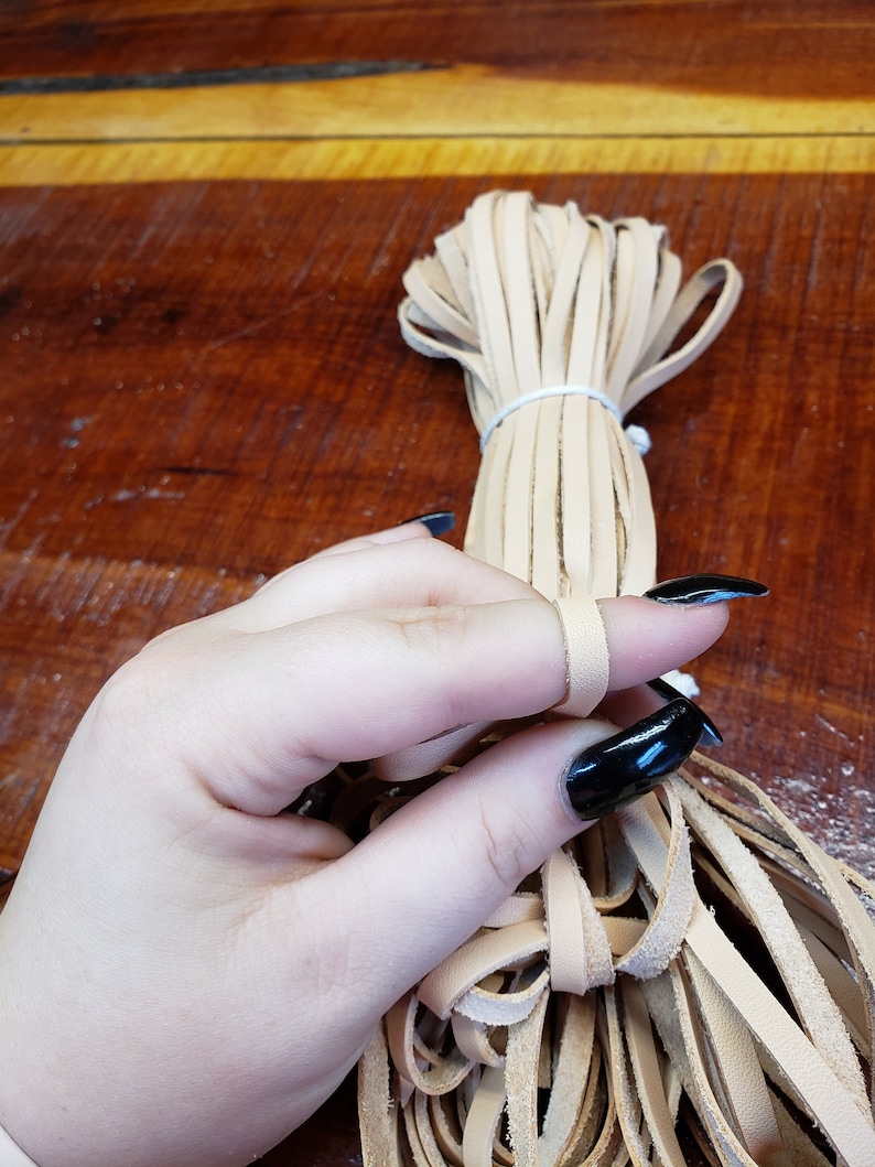 Vegetable Tanned Leather Lace Natural Color No Toxic Dyes or Etsy