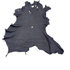 Deerskin/deer leather / Buckskin hide / Dark Brown color / C-12 Pic-26