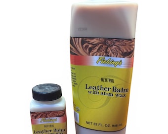 Fiebing's Leather Balm with Atom Wax Neutral Cleaner Softener Preserver